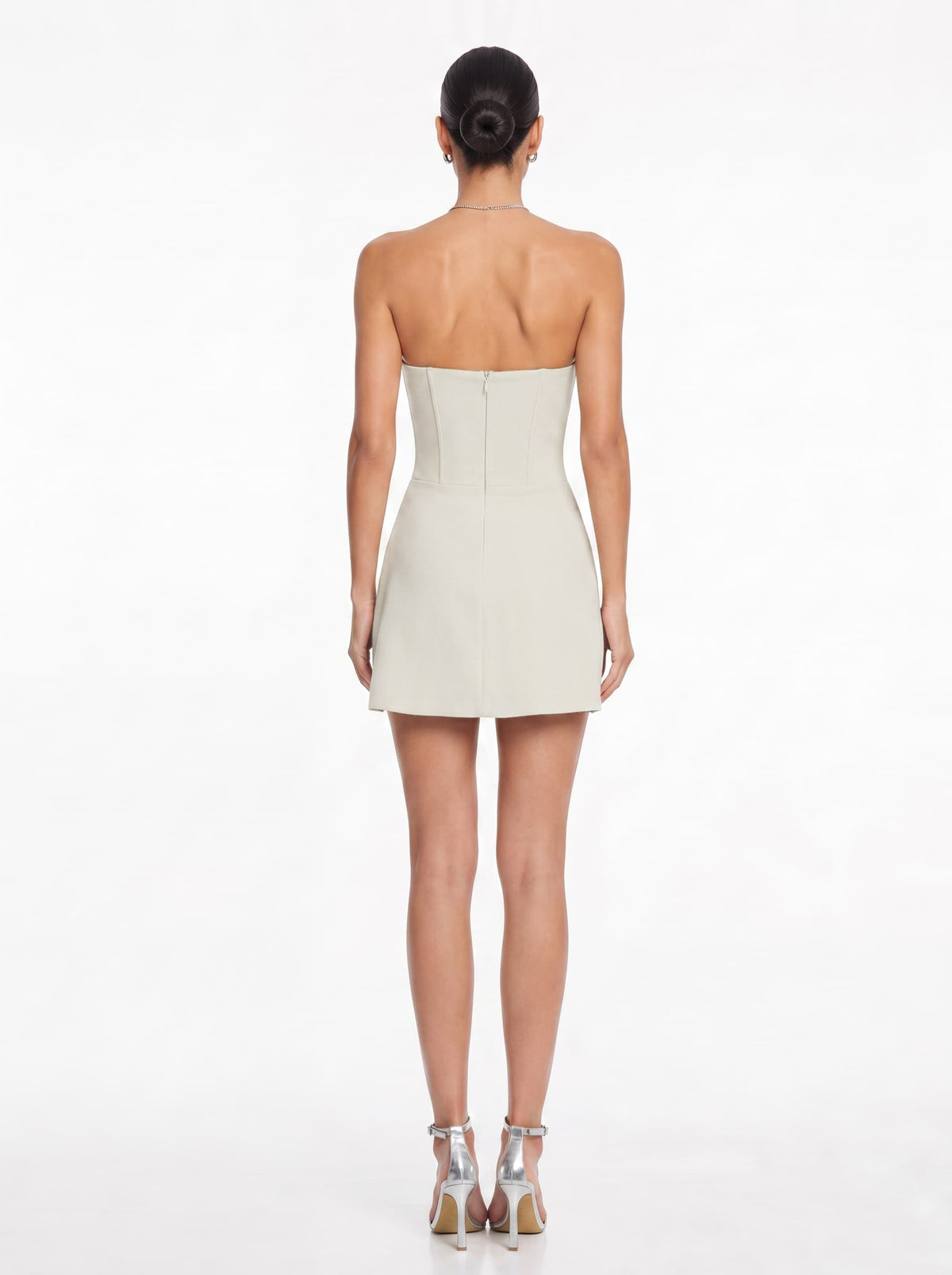 Edbald Strapless Satin Mini Dress